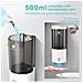 Dispenser Automatico Di Gel Idroalcolico A Infrarossi Da 500 Ml Con Supporto A Piede E A Parete. 8x9x21 Cm. Colore Nero - Foto miniatura 2