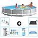 Piscina Fuori Terra - In Giro - 366x76 Cm - Grigio - Include Accessori Coordinati A2129 - Foto miniatura 1