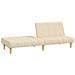 Divano Letto a 2 Posti Crema in Tessuto - Foto miniatura 4