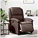 Poltrona Reclinabile Elettrica Marrone in Similpelle - Foto miniatura 2