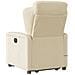 Poltrona Alzapersona Massaggiante Elettrica Crema in Tessuto - Foto miniatura 7