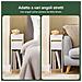 Sobuy Comodini Con Piano Rimovibile E Cassetto, Tavolino Stretto Per Divano, Comodini Per Camera E Soggiorno, Tavolo Alto Stretto Bianco E Legno 20 X 35 X 60 Cm Fbt163-wn - Foto miniatura 3