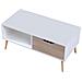 Tavolino Freja Bianco In Stile Scandinavo Con Cassetto - Foto miniatura 1