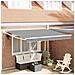 Tenda da Sole Bianco 3,5 x 2,5 m Metallo - Foto miniatura 2