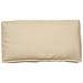 Cuscino per pallet per seduta/schienale beige 120x60x12 cm in tessuto Oxford - Foto miniatura 5