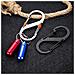 Set Di Moschettoni A Forma Di Otto Con Blocco Grande - Acciaio Inossidabile, Opzioni Multicolore Silver - Foto miniatura 7