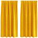 Tende con tende 2 pcs giallo senape 140 x 175 cm Velluto - Foto miniatura 1