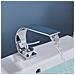 Rubinetto per lavabo da bagno, Blackswan, tipo M248, modello Waves cromato, misura 20,5 cm - Foto miniatura 2