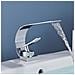 Rubinetto per lavabo da bagno, Blackswan, tipo M248, modello Waves cromato, misura 20,5 cm - Foto miniatura 4