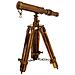 Telescopio Con Treppiede In Legno E Metallo 4x2x25h - Foto miniatura 1