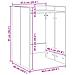 Mobiletto per lavatrice Rovere Artigianale 67,5 x 62 x 97 cm - Foto miniatura 9