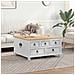storage box con cassetto Bianco 90 x 78 x 45 cm Pino massello - Foto miniatura 2