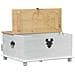 storage box con cassetto Bianco 90 x 78 x 45 cm Pino massello - Foto miniatura 4