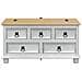 storage box con cassetto Bianco 90 x 78 x 45 cm Pino massello - Foto miniatura 6