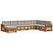 Set divani con cuscino 8 pcs Grigio Naturale e Chiaro - Foto miniatura 1
