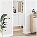 Porte Swing Bianco 80 x 40 cm Legno Massello di Pino - Foto miniatura 3