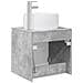 Mobile Lavabo da Parete Grigio Cemento 49,5 x 44,5 x 66 cm - Foto miniatura 4