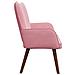 Sofa a Due Posti Rosa 115 x 61 x 87 cm Velluto - Foto miniatura 5