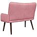 Sofa a Due Posti Rosa 115 x 61 x 87 cm Velluto - Foto miniatura 6