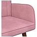Sofa a Due Posti Rosa 115 x 61 x 87 cm Velluto - Foto miniatura 7