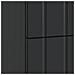 Armadio da Notte Nero 62 x 34,5 x 49,5 cm Legno ingegnerizzato - Foto miniatura 7
