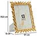 Cornice Portafoto Laurel Oro Con Decoro A Foglie Di Alloro 20x25 Cm - Foto miniatura 6