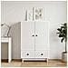 Credenza Bianco 66 x 34,5 x 95 cm Legno ingegnerizzato - Foto miniatura 4