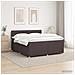 Letto box spring con materasso Marrone Scuro 140 x 190 cm - Foto miniatura 4