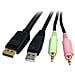 Cavo switch KVM DisplayPort USB 4 in 1 con audio e microfono 1,8 m - Foto miniatura 5