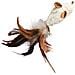 Per gatti modello Feather Mouse morbido riempibile con erba gatta e con piume colorate - Foto miniatura 2