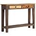 Tavolo Consolle In Legno Massello Vintage 118x30x80 Cm - Foto miniatura 1
