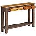 Tavolo Consolle In Legno Massello Vintage 118x30x80 Cm - Foto miniatura 3