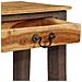Tavolo Consolle In Legno Massello Vintage 118x30x80 Cm - Foto miniatura 6