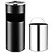 Pattumiera Con Posacenere Da Albergo 30 L Acciaio Nero - Foto miniatura 1