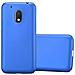 Custodia Compatibile Con Motorola Moto G4 Play In Azzurro Metallo - Hard Case Coperchio Protettivo In Look Metallico Contro I Graffi E Gli Urti - Foto miniatura 1