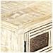 Credenza Bianca 65x30x75 Cm In Legno Massello Di Mango - Foto miniatura 10