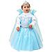 Costume Principessa Della Neve Prima Infanzia Taglia 25/36 Mesi Vestito Carnevale - Foto miniatura 1