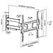 Supporto TV da Parete H 25-1 32-55" Portata Max 50 kg - Foto miniatura 1