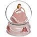 Palla Di Neve Con Carillon E Principessa, Rosa - Foto miniatura 2
