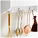 Pensile Cucina Organizzazione Portaspezie Cucina Salvaspazio Organizer Cucina Per Pensile Mensola Da Appendere Al Muro Kcr12-w - Foto miniatura 3