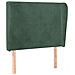 Testiera Ad Orecchio Verde Scuro 103x23x118/128cm In Velluto - Foto miniatura 2