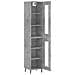 Credenza Grigio Cemento 34,5x34x180 Cm In Legno Multistrato - Foto miniatura 6