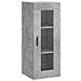 Credenza Grigio Cemento 34,5x34x180 Cm In Legno Multistrato - Foto miniatura 7