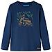 Maglietta Per Bambini A Maniche Lunghe Con Stampa Jeep Blu Marino 128 - Foto miniatura 1