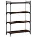 Libreria A 4 Ripiani Rovere Fumo 80x30x120 Cm Legno Multistrato - Foto miniatura 2