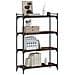 Libreria A 4 Ripiani Rovere Fumo 80x30x120 Cm Legno Multistrato - Foto miniatura 3