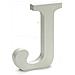 Lettera J Legno Bianco (1,8 X 21 X 17 Cm) (12 Unità) - Foto miniatura 2