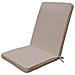 Cuscino In Poliestere Sfoderabile E Impermeabile Con Schienale Medio 90x40 Cm Per Sedia - Tan - Foto miniatura 1