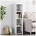 Credenza Bianca 30x41x124 Cm In Legno Multistrato - Foto miniatura 1