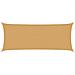 Vela Parasole 160 G /m Rettangolare Sabbia 2x4,5 M In Hdpe - Foto miniatura 1